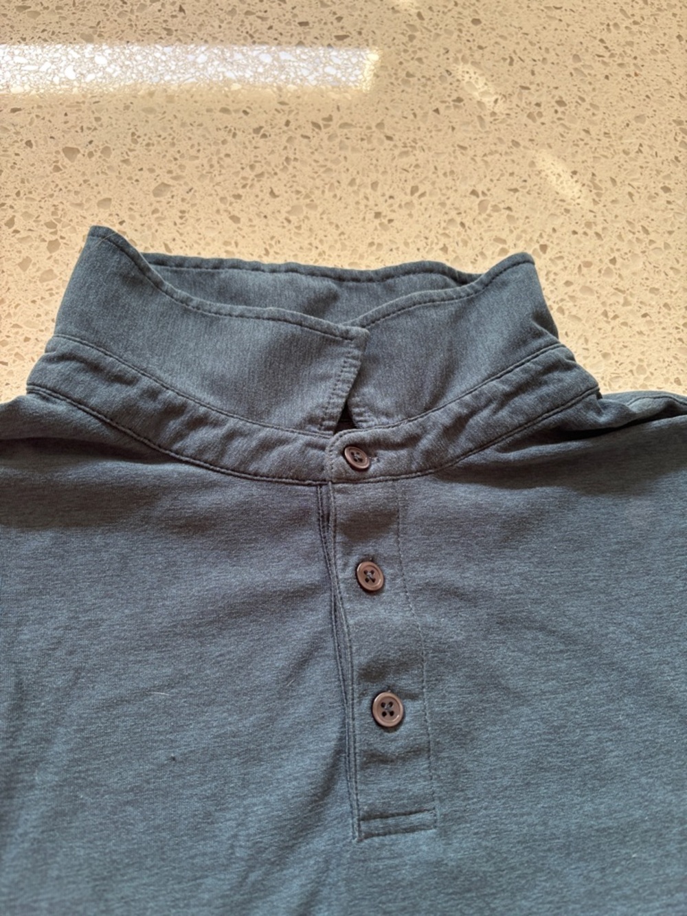 Vuori Men's Blue Short-Sleeve Polo - Picture 4 of 7
